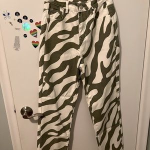Super cute zebra jeans